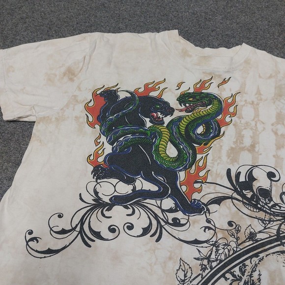 Vintage Bugle Boy Traditional Tattoo Style Grahphic T-Shirt Tie-Dye Size Medium - Picture 2 of 7